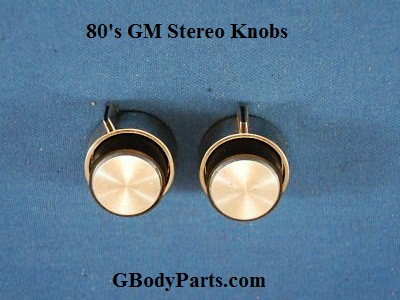 Stereo Volume and Station Knobs