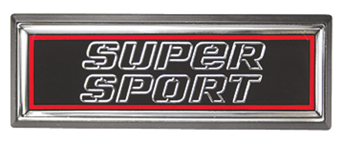 1981-87 El Camino Super Sport Dash Name Plate Emblem