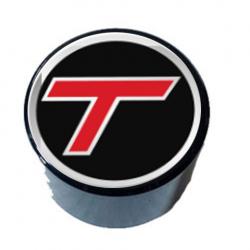 Turbo T Center Cap Domed Epoxy Emblem Inlay for Round Cap