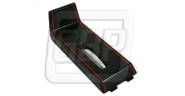 86-87 Console Shift Trim Plate Sport Black with Red Trim
