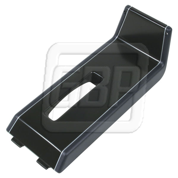 86-87 Console Shift Trim Plate Dark Blue with Silver Trim