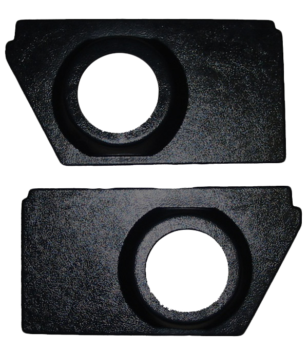 Modern Speaker Panel Set 4" 1590 Black