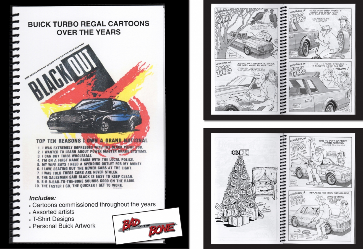 BUICK TURBO REGAL CARTOONS OVER THE YEARS BOOKLET