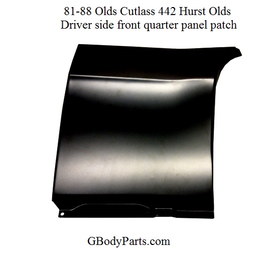 1981-88 Cutlass Quarter Panel Front Driver Side Patch Panels