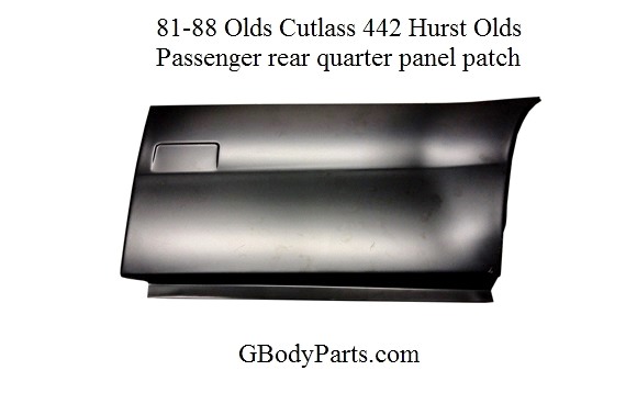 1981-88 Cutlass Quarter Panel Rear Patch Panels Passenger Side
