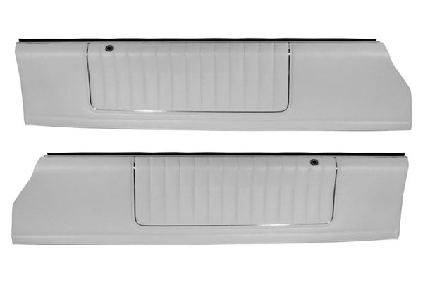 83 Monte Carlo SS Show Quality Upper Door Panels - White Vinyl