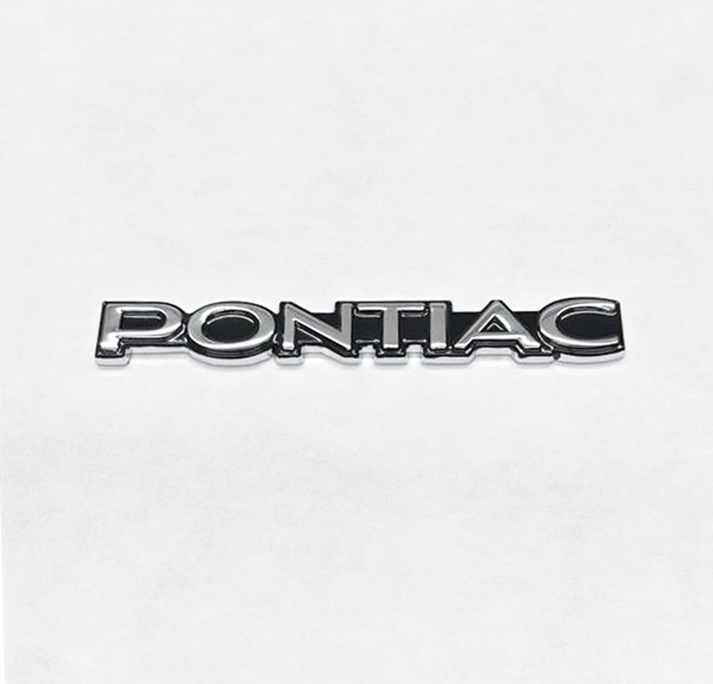 PONTIAC 1978-80 Grand Am, 1982-1990 Firebird Trans Am Metal Header Panel Emblem, Replaces GM Part #10010647