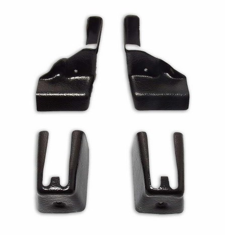 78-88 GBody MANUAL Adjust Solid BENCH Seat Track Leg Mount Plastic Cover 4pc SET