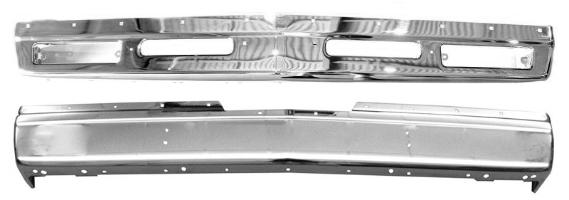 1981-88 Cutlass Front and Rear Bumper Set, Chrome