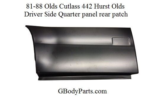 1981-88 Cutlass Quarter Panel Rear Patch Panels
