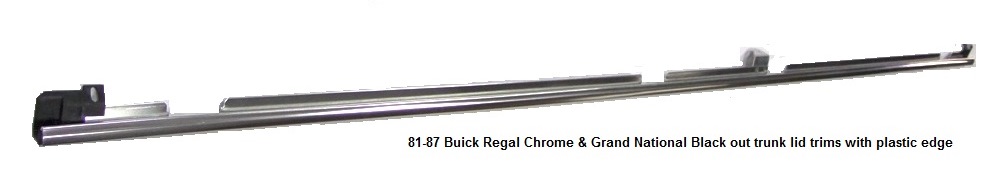 81-87 Buick Regal Grand National Trunk Lid Trim