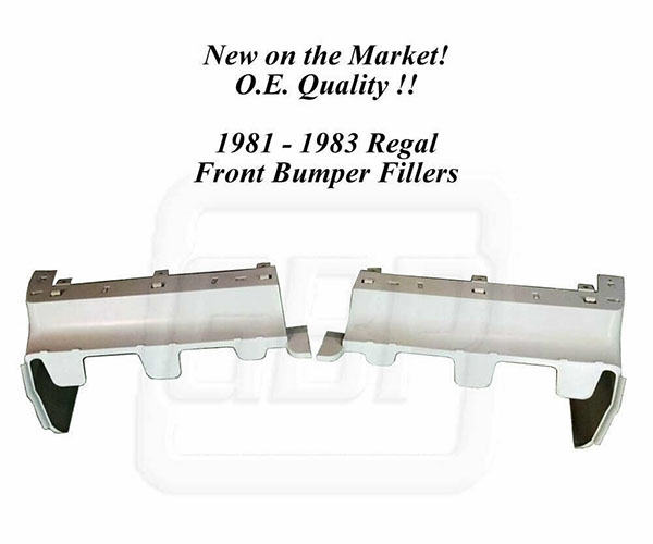 GBP GM Original Style 81-83 Grand National Buick Regal Front Bumper Fillers