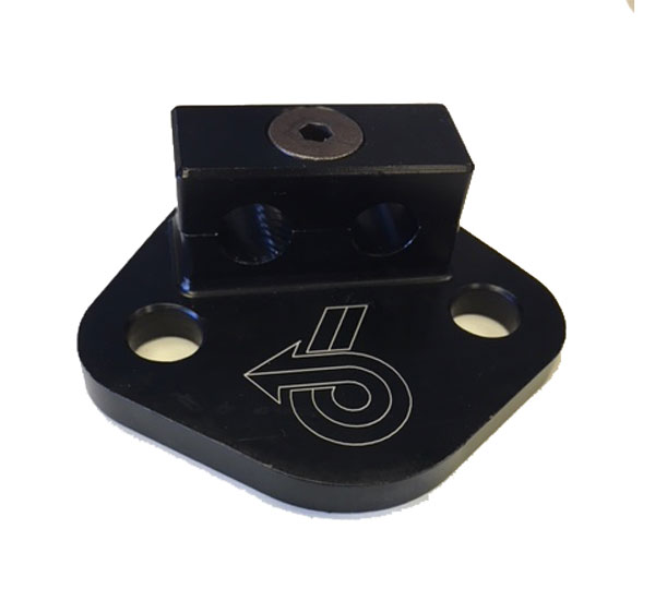 84-87 Grand National Fuel pump block off with fuel feed and return line Brackets