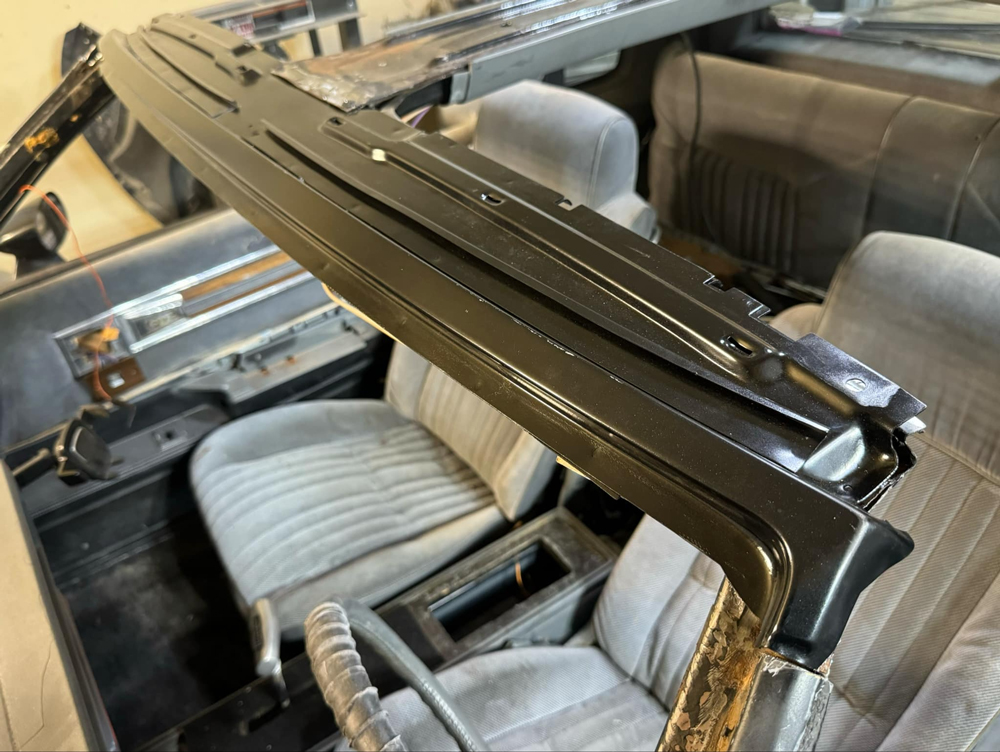 1978-88 GBody T-Top Upper and Lower Roof Header Panel with Welded Retainers
