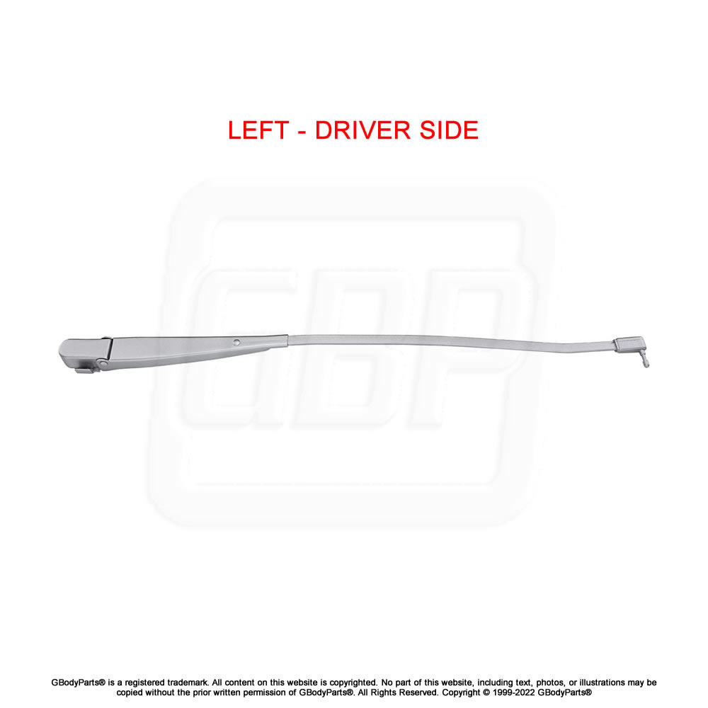 78-88 A&G Body Models Windshield Wiper Blade ARM - SILVER - LH Driver's Side
