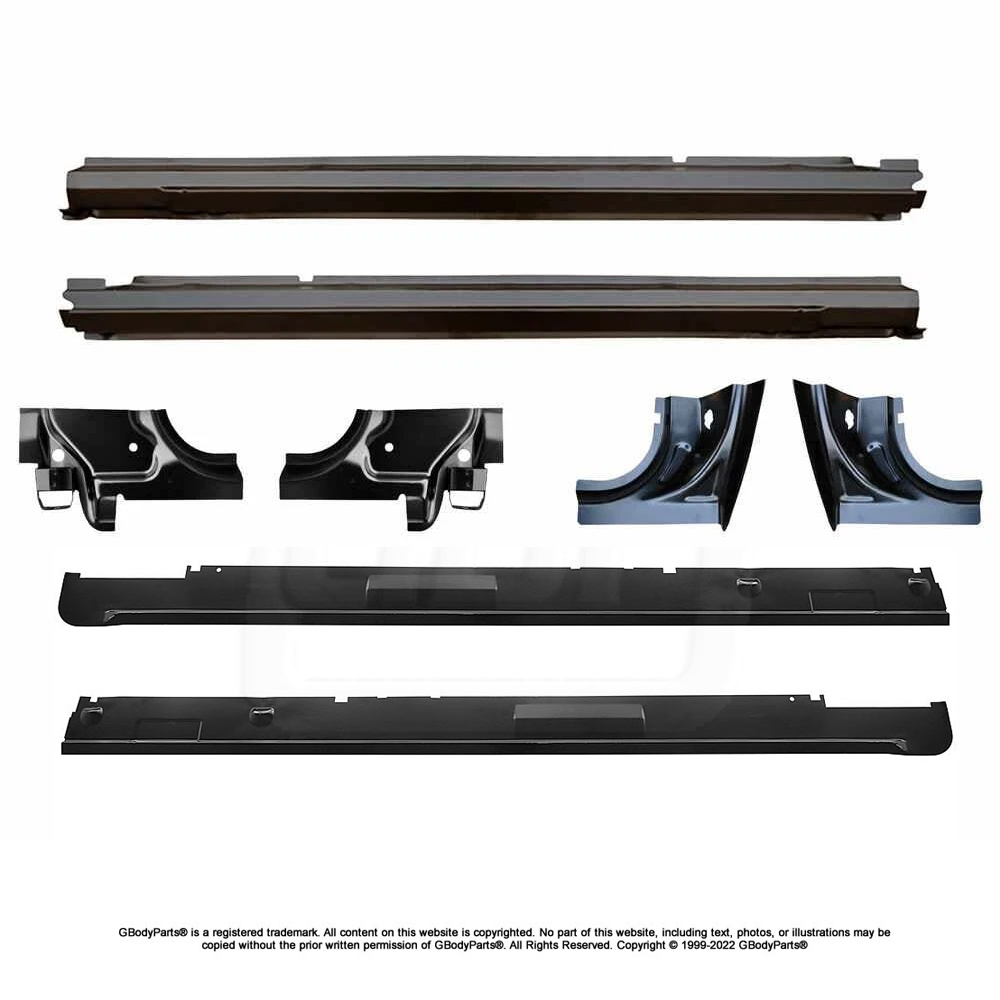78-88 G-Body Rocker Panel and Front / Rear Door Pillar 8 PC Kit