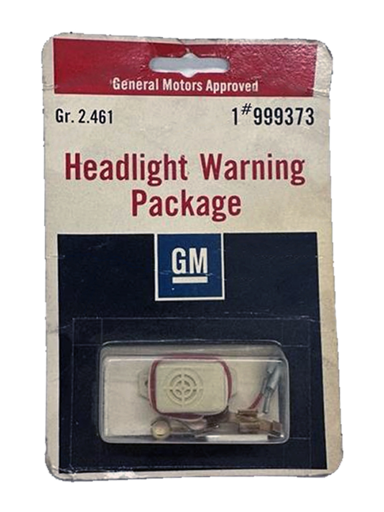 GM Headlight Warning Package GM Part Number #999373