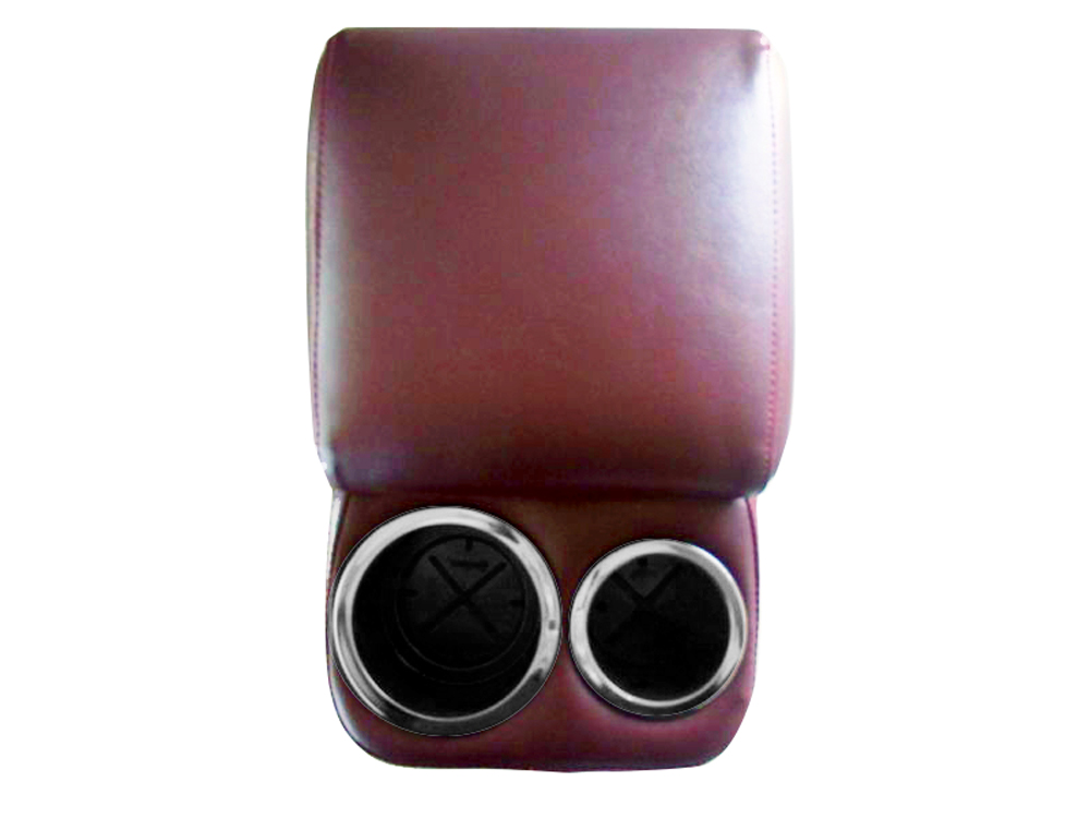 78-87 Buick Shorty Console Risers With Cup Holders Burgundy