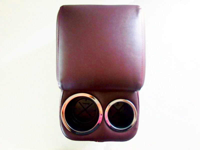 81-84 Buick Shorty Console Risers With Cup Holders Burgundy