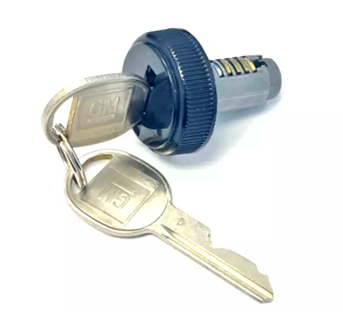 1978-1988 GBody Glove Box Compartment Lock Cylinder with Keys, Black