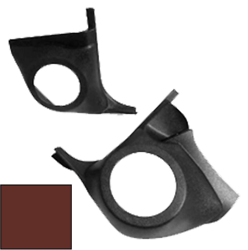 78-87 GBody Lower Rear Kick Panels 1591 Burgundy