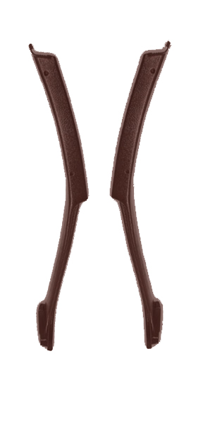 Interior B Pillar Trim - Roof to Floor Burgundy 1591