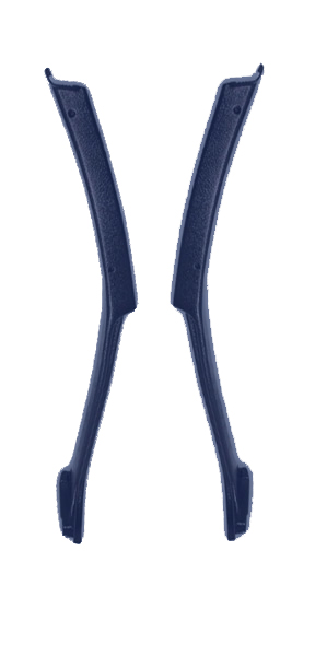 Interior B Pillar Trim - Roof to Floor Medium Blue 1597
