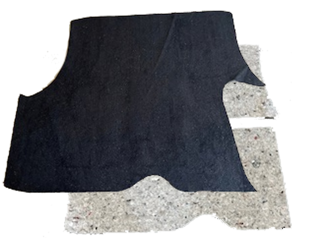 78-87 Gbody 3 Piece BLACK Trunk Carpet and Jute Set