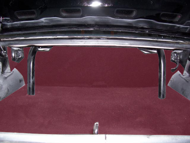 78-88 9 piece GBody Trunk Carpet Kit Burgundy
