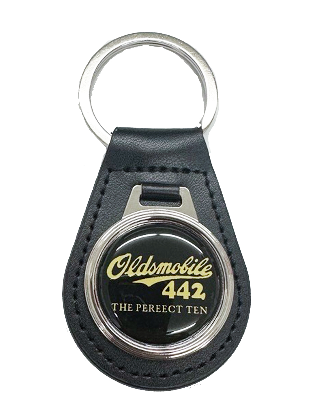 80's Style Key Chain Ring Holder, "442 The Perfect 10""