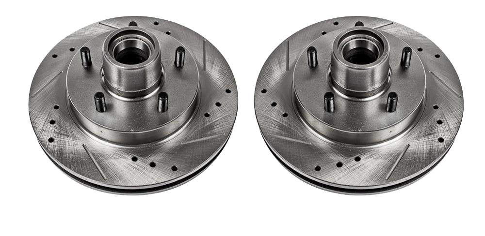 High Performance Cross-Drilled and Slotted Brake Rotors