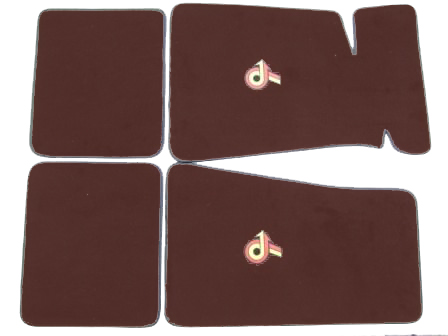 Buick Power 6 New Floor Mats ACC Brand Burgundy