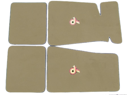 Buick Power 6 New Floor Mats ACC Brand Tan