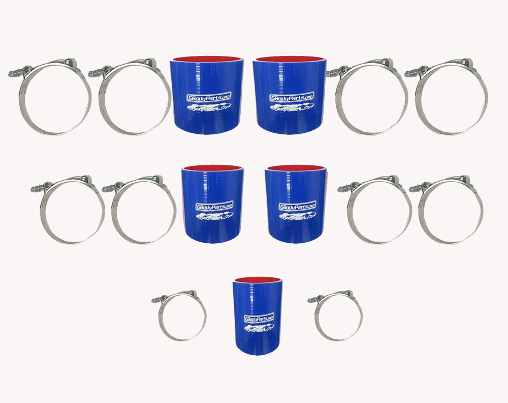 86-87 Turbo Buick 89 TTA Silicone Intercooler Hose Set BLUE