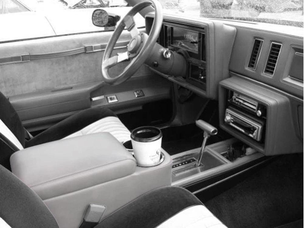 Turbo Buick Console Riser With Cup Holders Gray