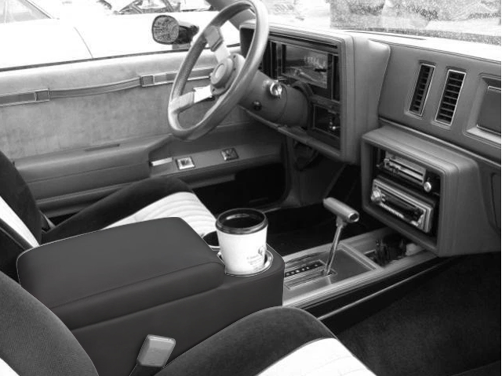 Turbo Buick Console Riser With Cup Holders Black