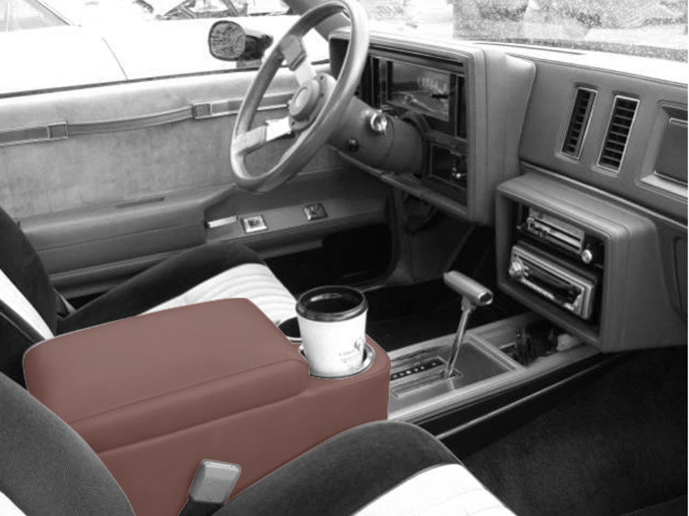 Turbo Buick Console Riser With Cup Holders Burgundy