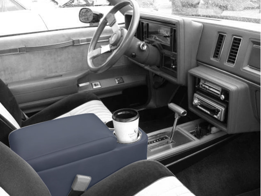Turbo Buick Console Riser With Cup Holders Blue