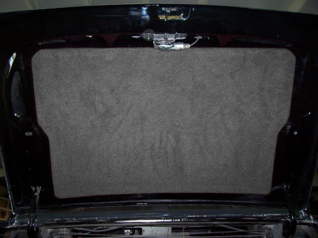 Turbo Buick Carpet Trunk Lid Kit Dark Gray