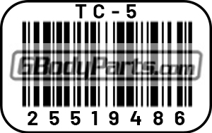 1984-85 Turbo Buick Throttle Body Barcode Decal GM 25519486