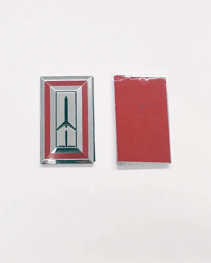 1981, 86-88 Oldsmobile Cutlass Metal Door Exterior Rocket Emblem, Replaces GM 22510025