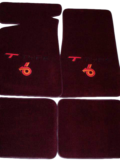1983-86 T-Type New Floor Mats ACC Brand Burgundy