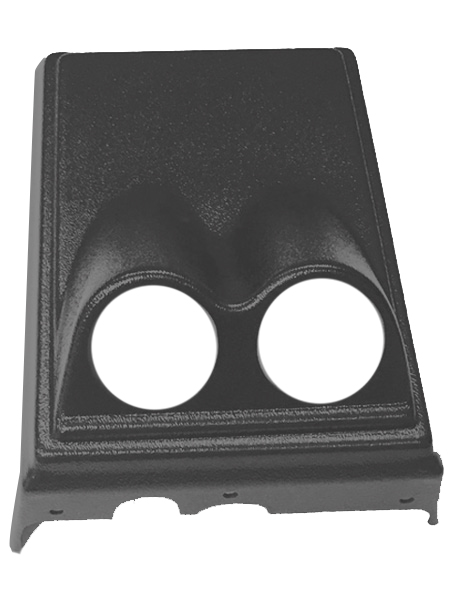 78-88 Monte Carlo, El Camino and Malibu Front Console Dual Gauge Pod, Slate Grey