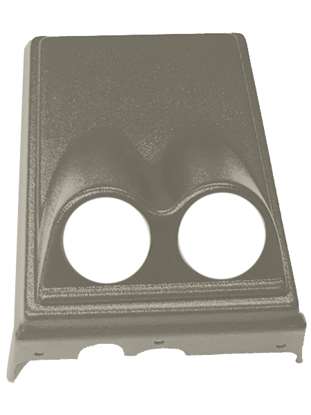 78-88 Monte Carlo, El Camino and Malibu Front Console Dual Gauge Pod, Sand Grey