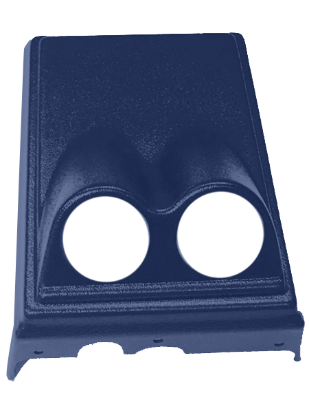 78-88 Monte Carlo, El Camino and Malibu Front Console Dual Gauge Pod, Medium Blue