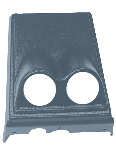 78-88 Monte Carlo, El Camino and Malibu Front Console Dual Gauge Pod, LIght Blue