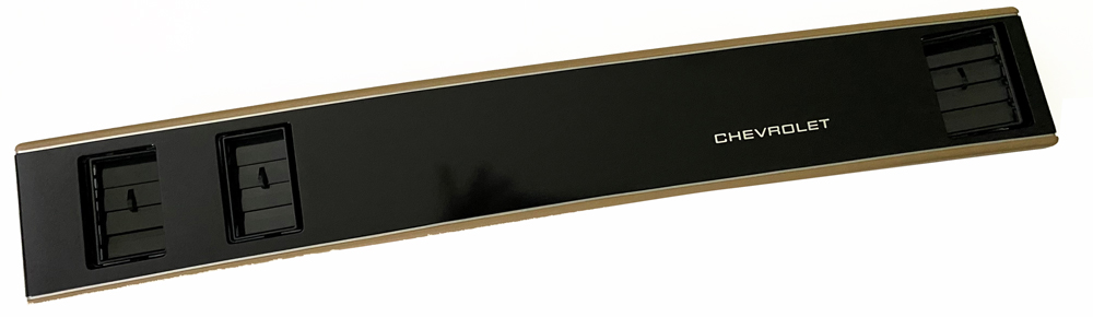 1986-88 Monte Carlo and El Camino dash bezel, A/C, Saddle Tan