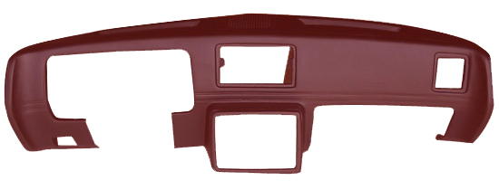 1978-1980 Padded Dash Molded Cover with Center Speakers 1593 Red