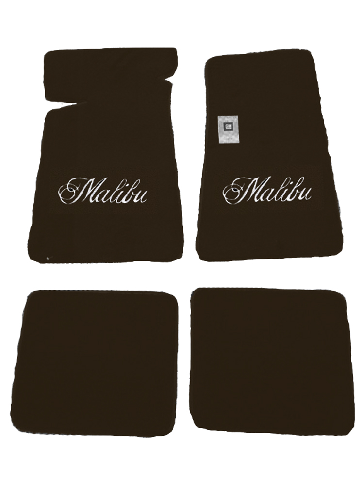 78-83 Malibu ACC Brand 4 Piece Floor Mats Brown