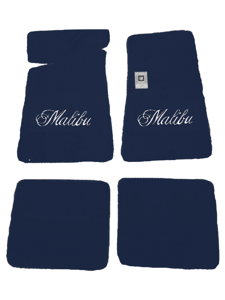 78-83 Malibu ACC Brand 4 Piece Floor Mats Blue